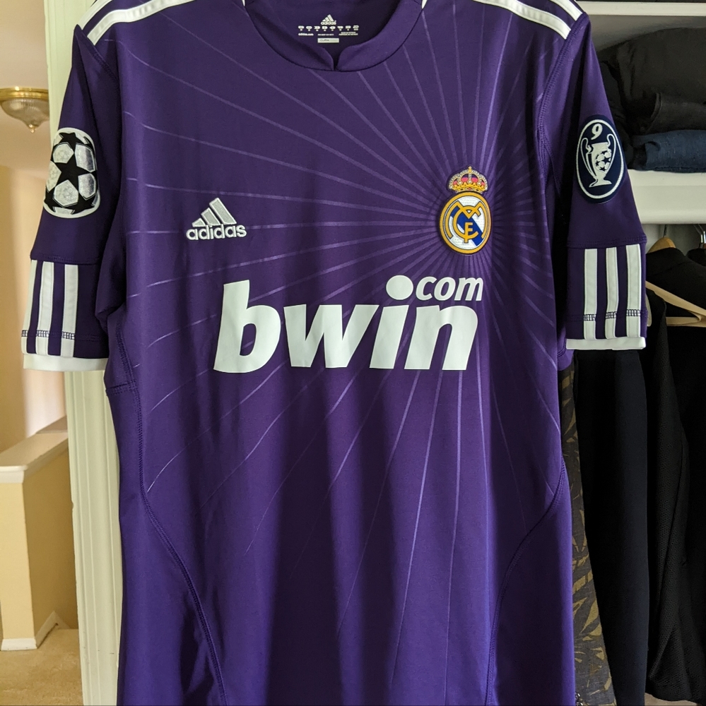 Adidas Real Madrid Champions League 2010-2011 Jersey Men Medium Purple